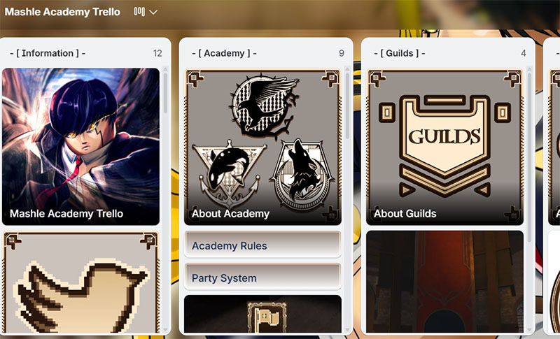 mashle-academy-trello